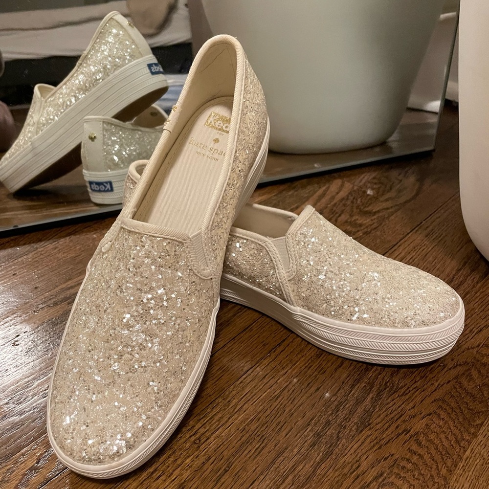 Kate spade x Keds triple decker glitter shoe. NWOT. Size 7.5